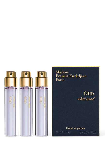 Oud Velvet Mood Extrait de Parfum Refills, 3 x 11ml